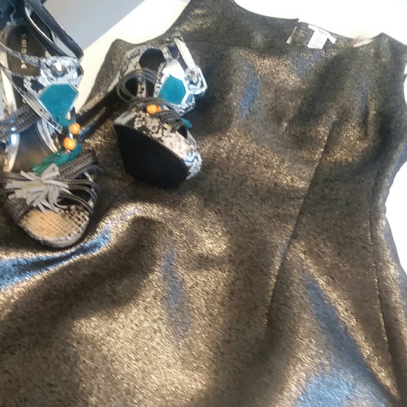 NWT! BAR III - Silver metallic mini dress. - Picture 6 of 7